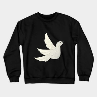 plasticine dove of peace and hope Crewneck Sweatshirt